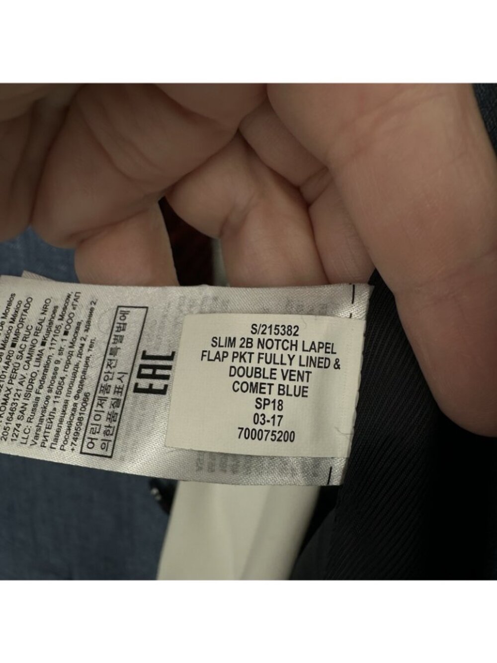 SOLD sport coat blue 38R 100% linen business